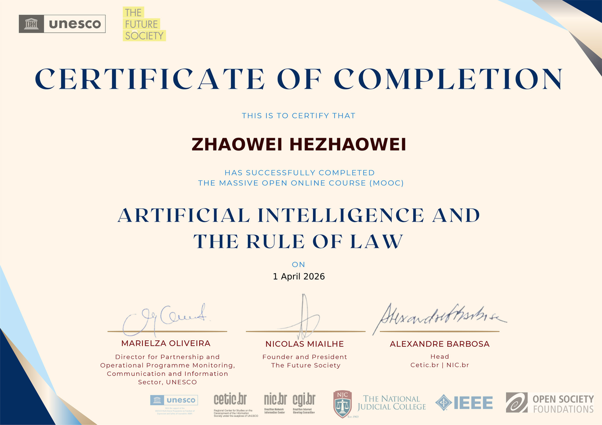 UNESCO MOOC AI and the Rule of Law
