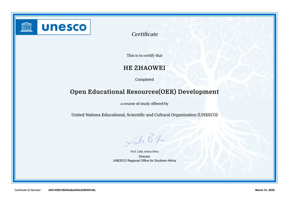Open Educational Resources (OER) Development